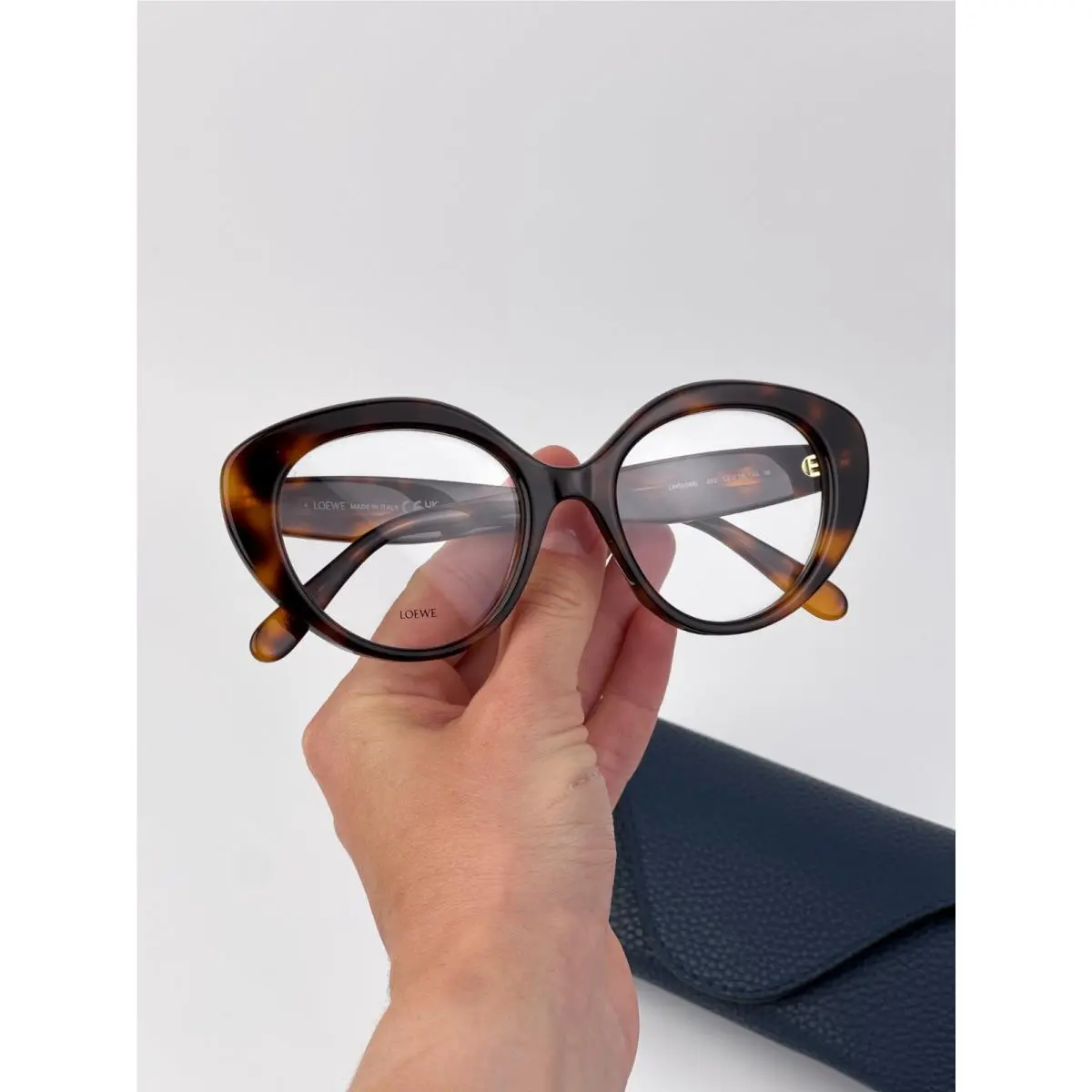 Loewe Women Eyeglasses Havana Demo Cat Eye LW50088I 052