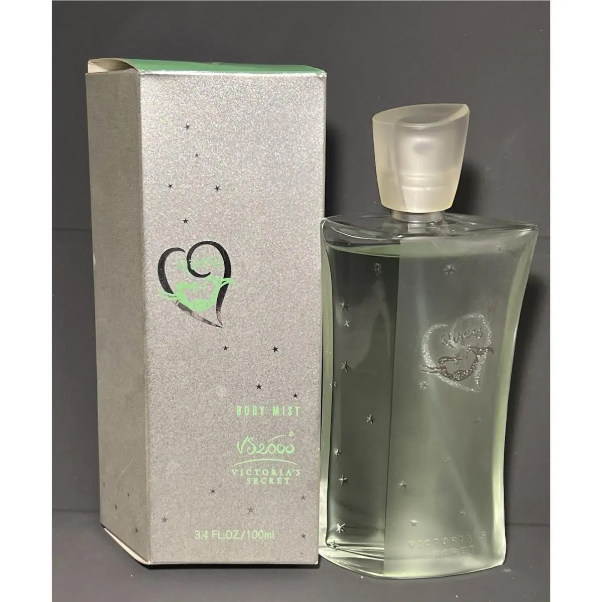 Victoria`s Secret Body Mist Pisces VS2000 Rare Glass Bottle 3.4 oz 100 ml Full