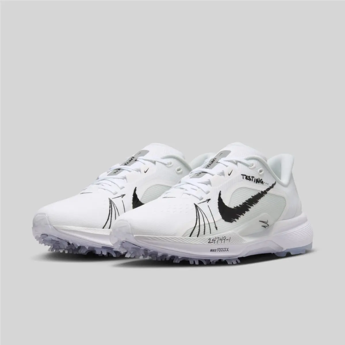 Pegasus 1 G Fpt `blueprint` White IR3240-100 Men`s Size 8.5 Golf Shoes by Nike