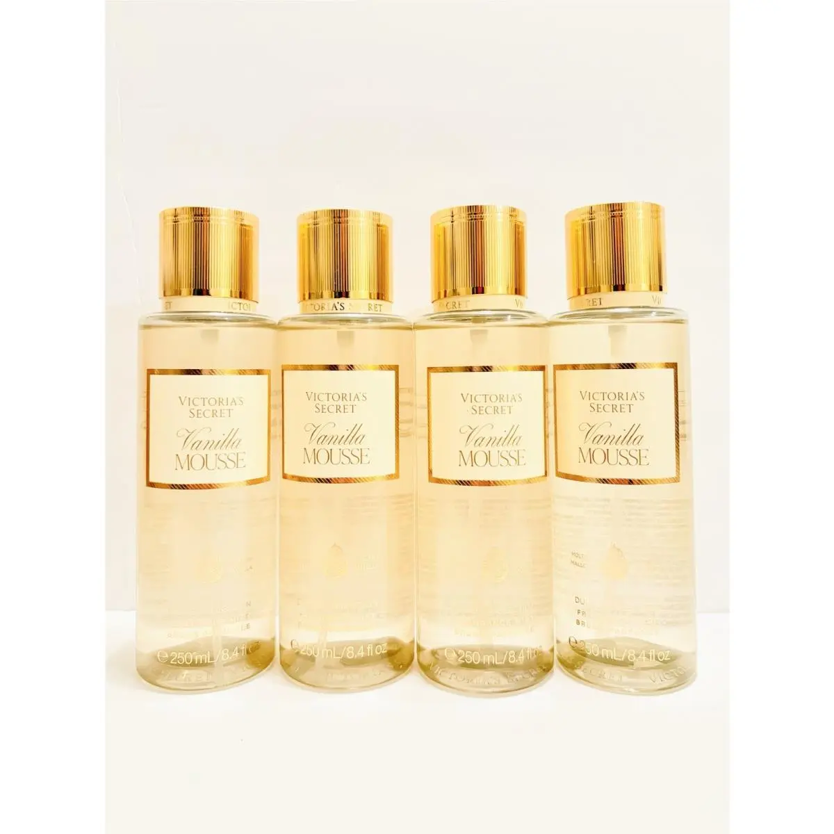 Victoria’s Secret Vanilla Mousse Fragrance Mist Pack of 4 8 fl oz