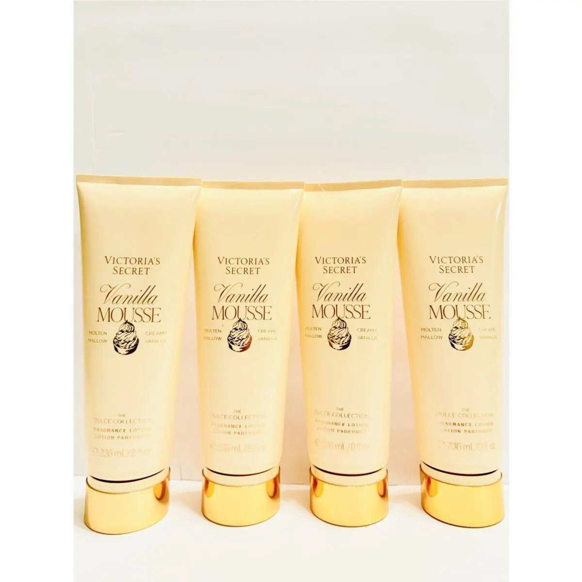 Victoria’s Secret Vanilla Mousse Fragrance Lotion Pack of 4 8 fl oz