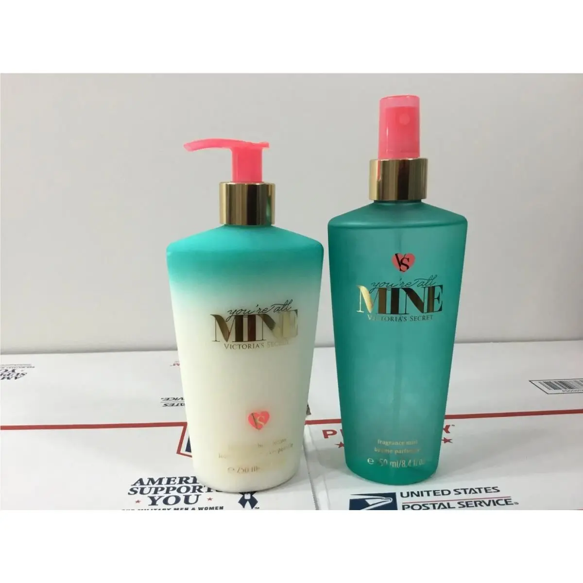 2PC Victoria`s Secret You`re All Mine Body Mist Body Lotion Set Vintage
