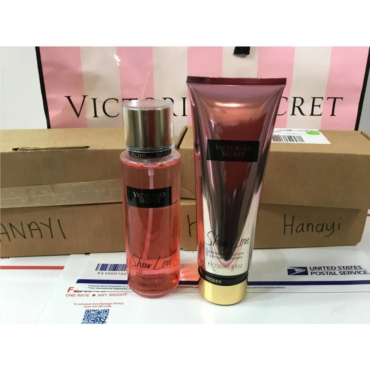 Victoria`s Secret Sheer Love Fragrance Mist and Fragrance Body Lotion Set by Victoria's Secret
