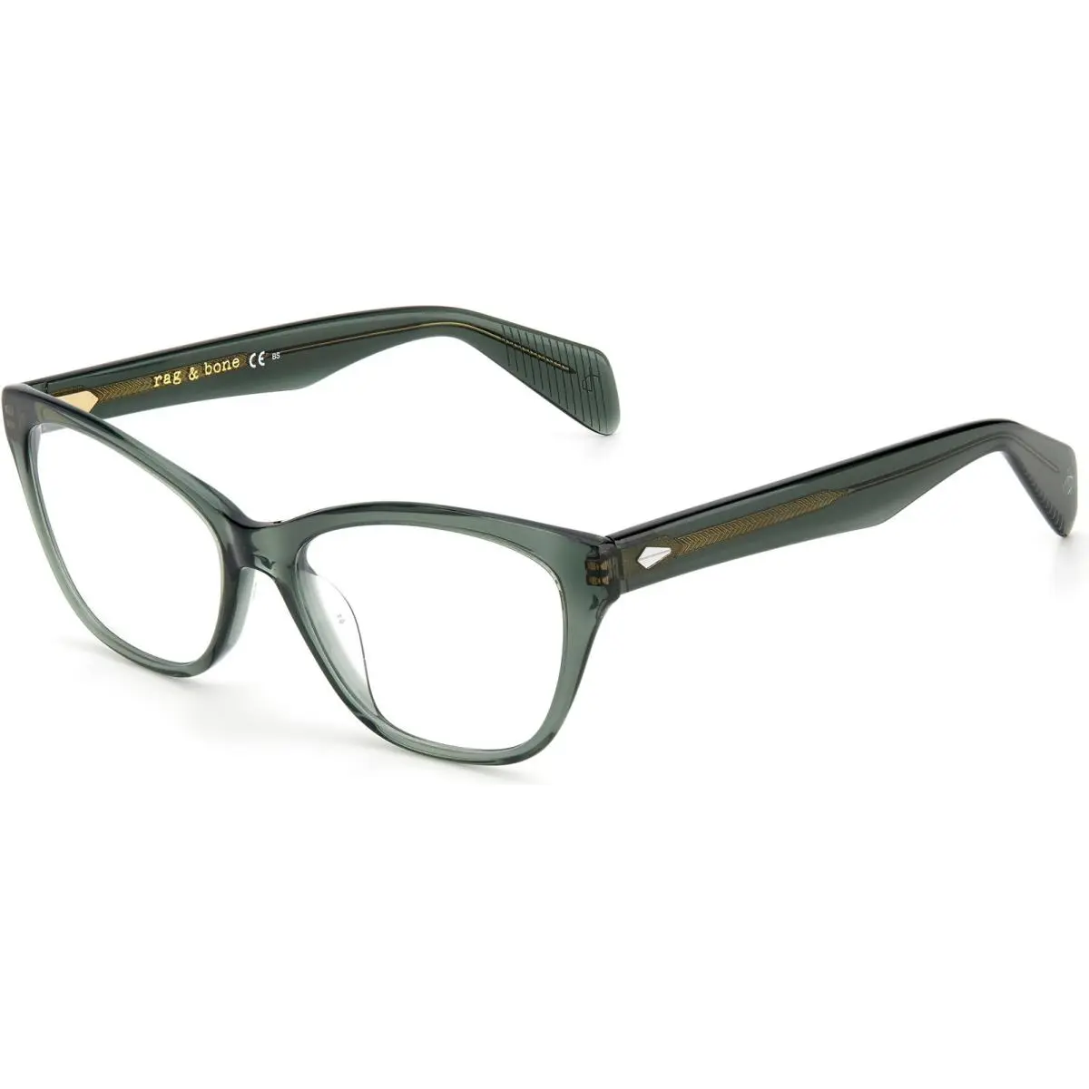 Rag Bone Rnb 3039 Eyeglasses 01ED Green by Rag & Bone