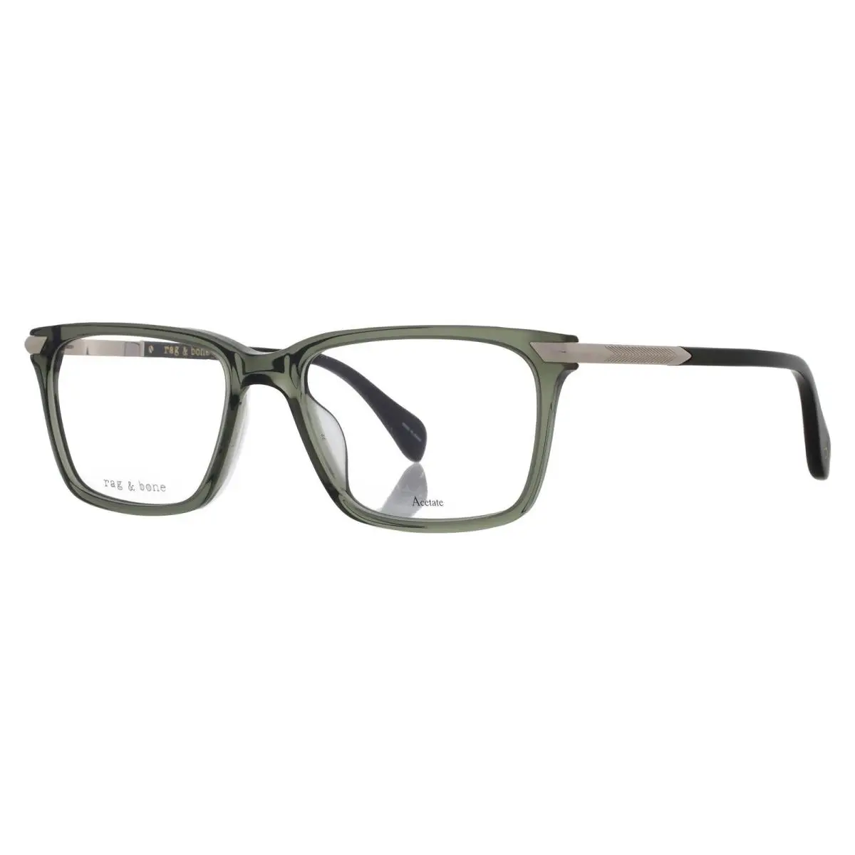 Rag and Bone Demo Rectangular Men`s Eyeglasses RNB7043 01ED 56 RNB7043 01ED 56