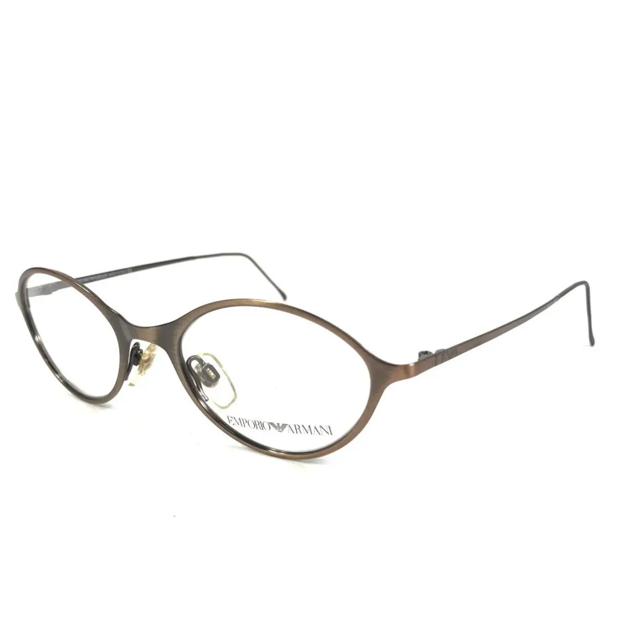 Eyeglasses Frames 102 1069 Brushed Bronze Brown Oval 48-19-135 by Emporio Armani