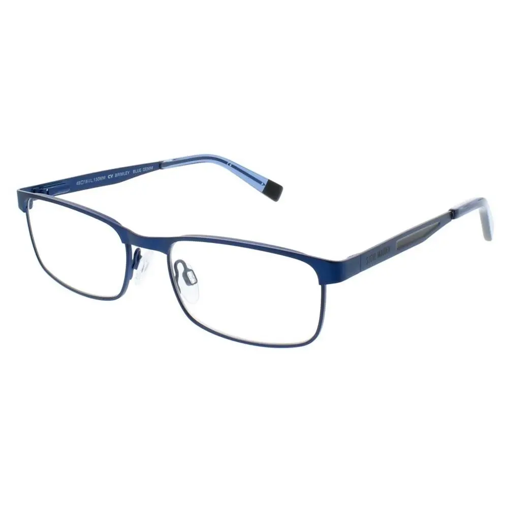 Steve Madden Kids Brimley Blue Denim Rectangular Eyeglasses 47-16-125