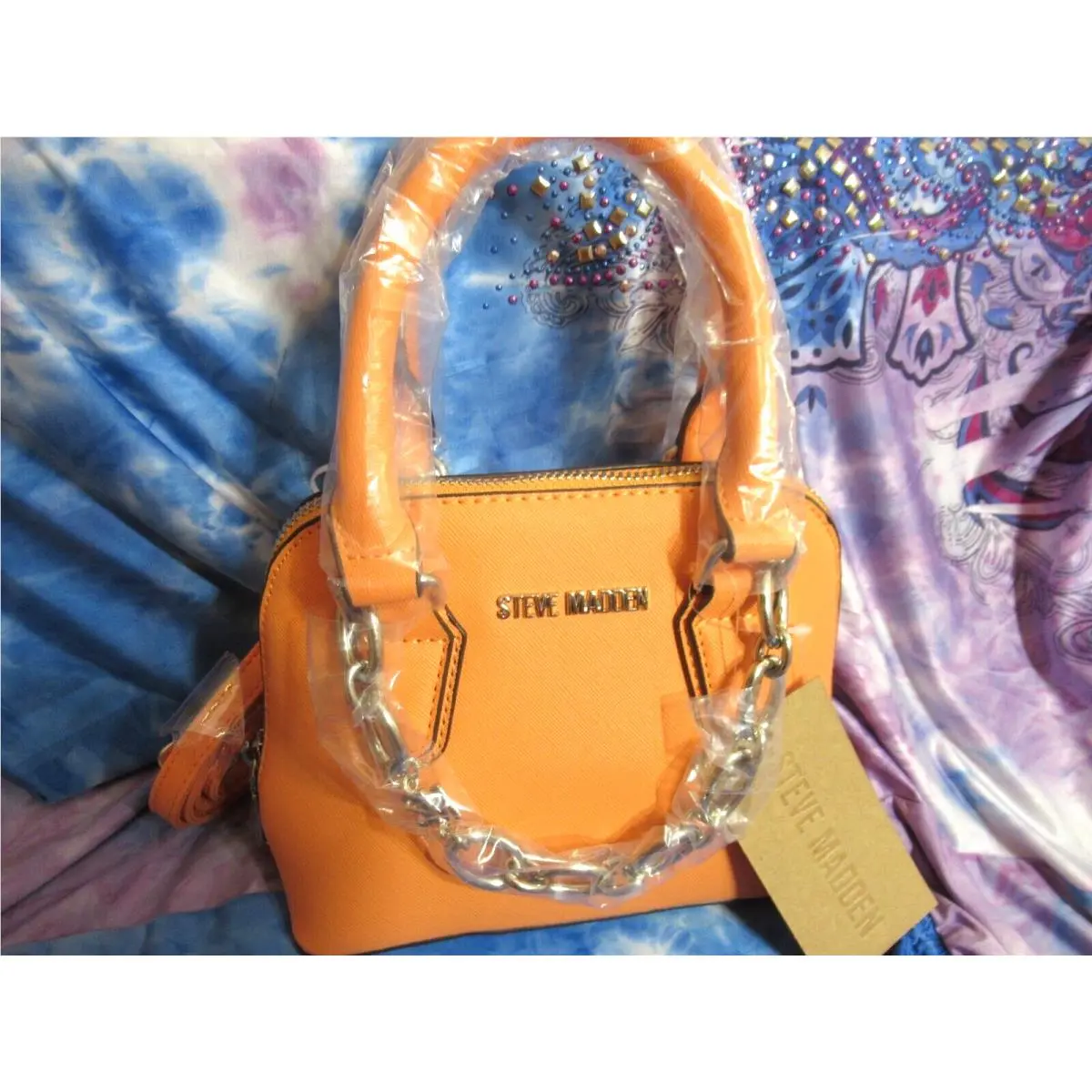 B-faith Chain Crossbody Shoulder Bag Sweet Mandarin Women`s by Steve Madden