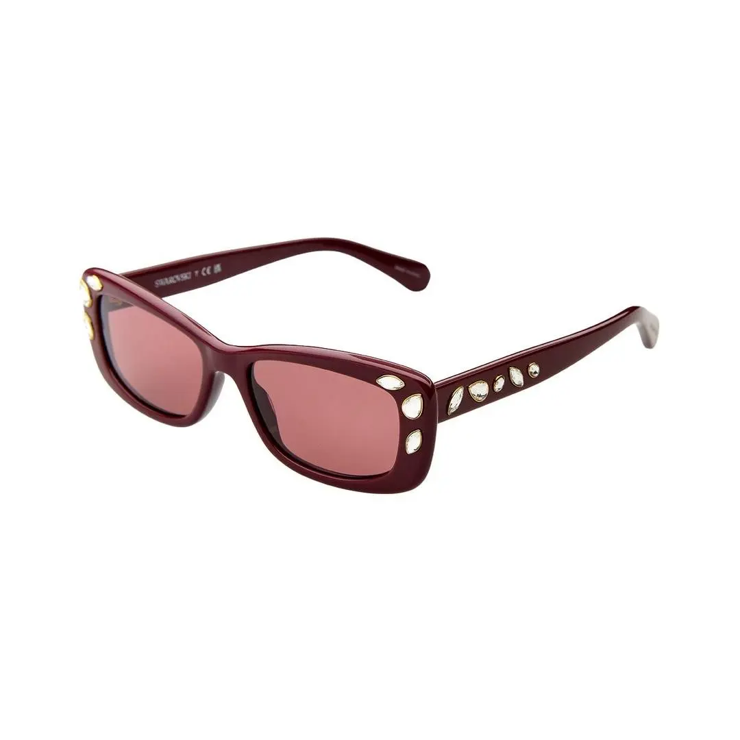 Women`s Sk600854-X 54Mm Sunglasses Women`s Red by Swarovski