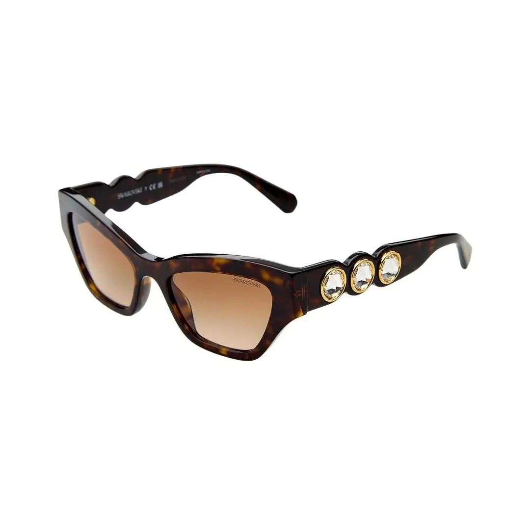 Women`s Sk602153-Y 53Mm Sunglasses Women`s Brown by Swarovski