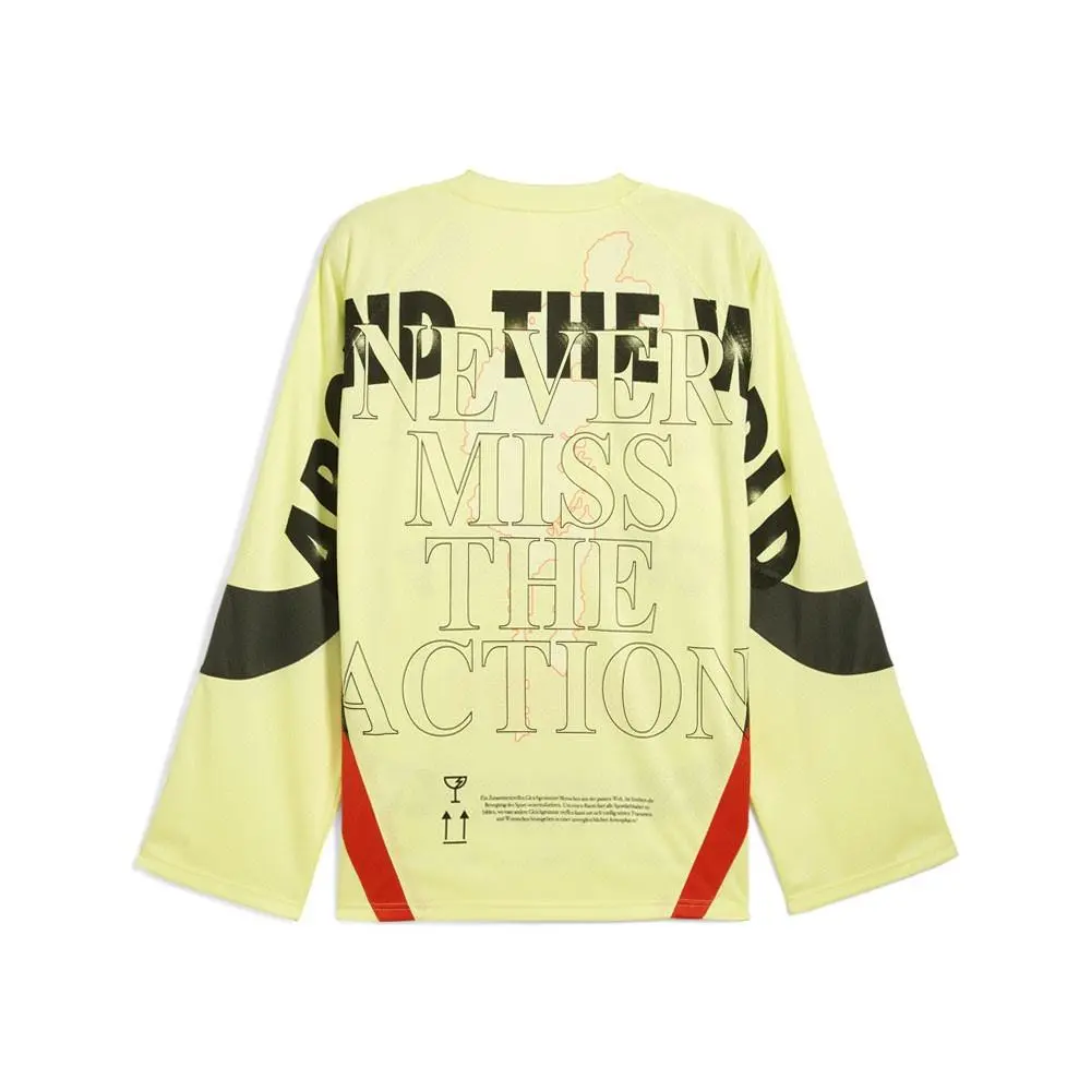 Puma clothing - PUMA Nine To Five VNeck Long Sleeve Jersey - 63250435 - Yellow 0