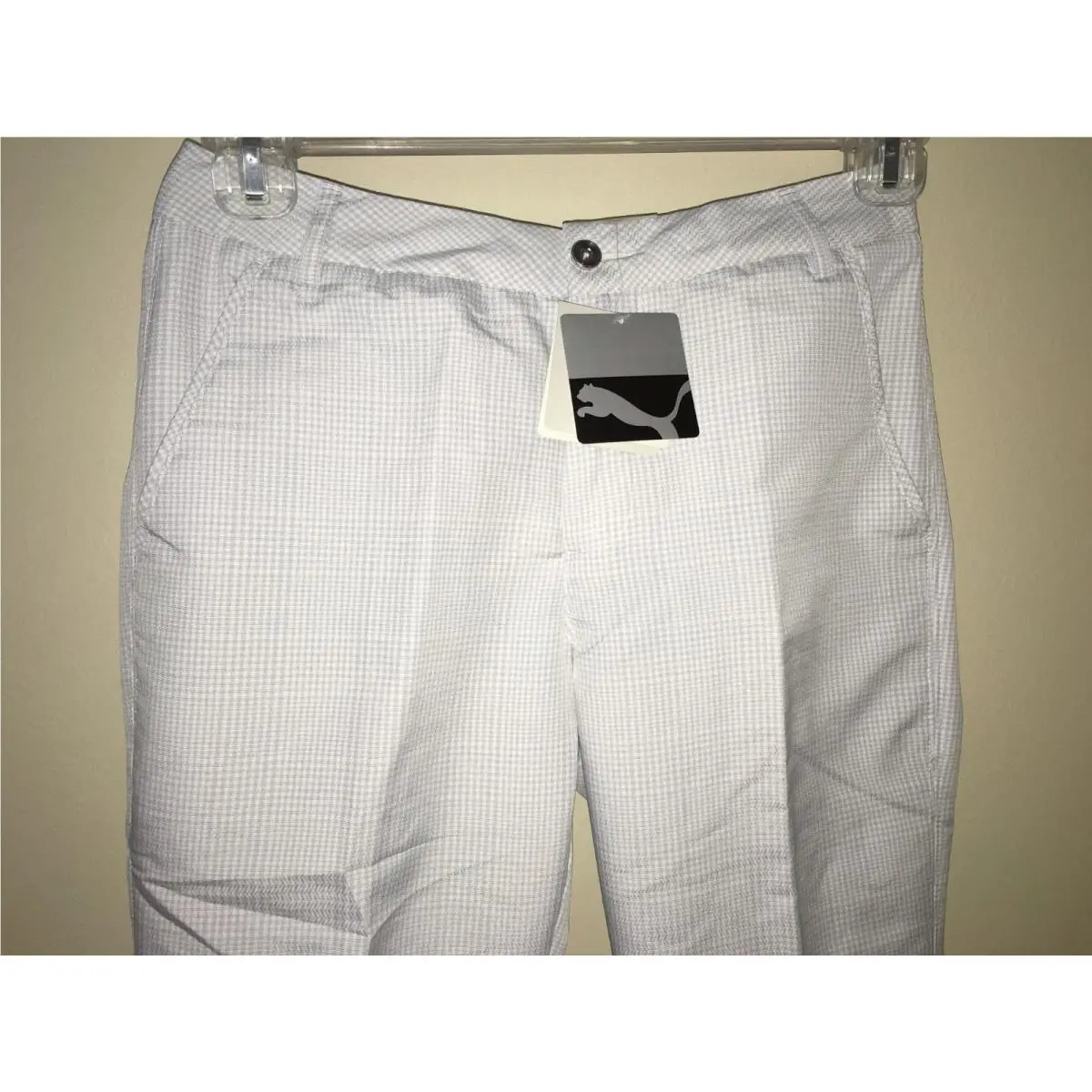 Puma clothing - PUMA Lux Check Golf Dry Cell Pants - 568468 - Gray 0
