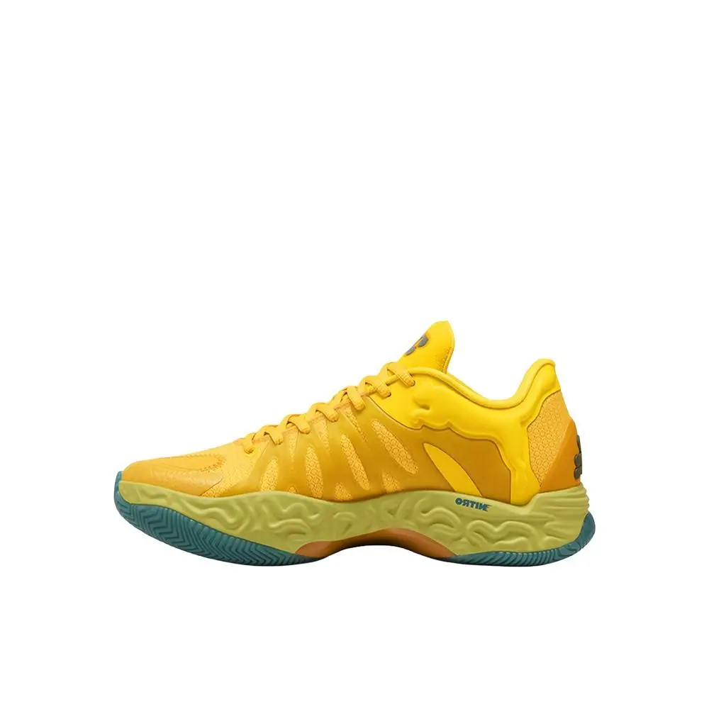 Puma shoes - PUMA Hali 1 Basketball  Youth - 31345901 - Yellow 1