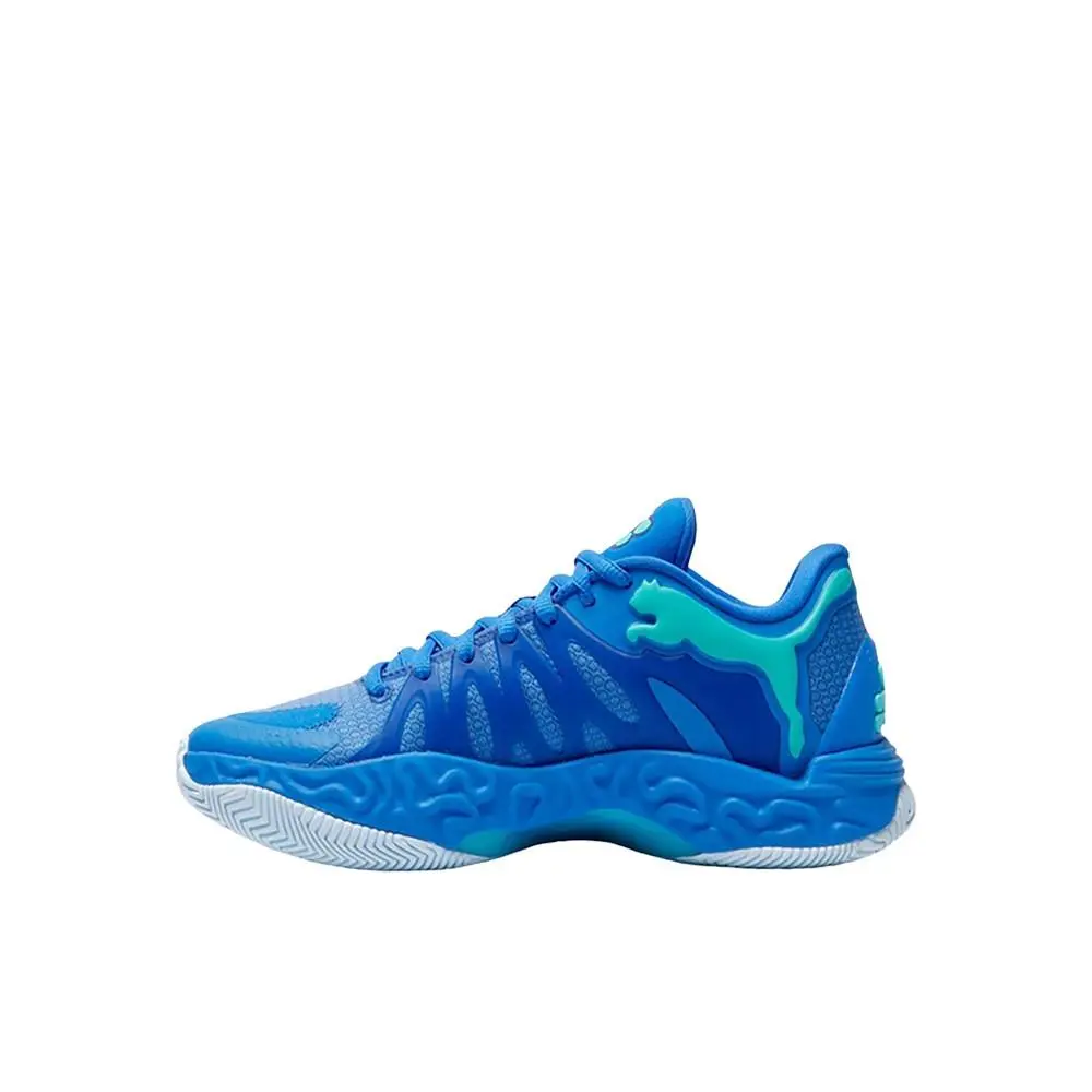 Puma shoes - PUMA Hali 1 Basketball  Youth - 31345501 - Blue 1