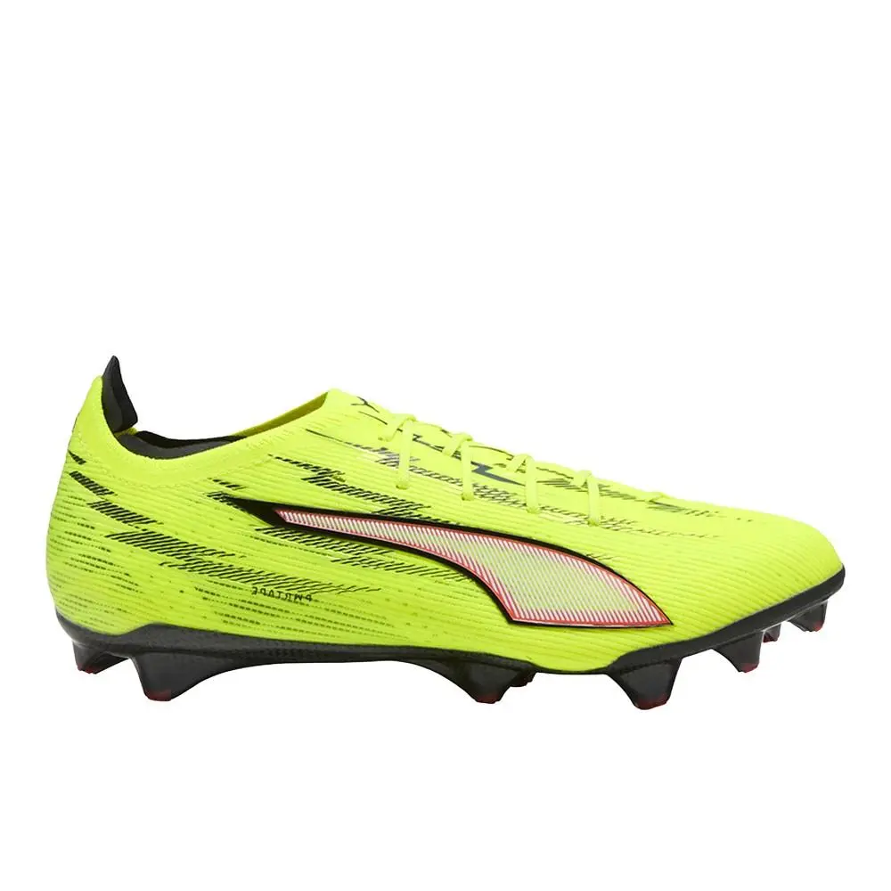 Ultra 6 Carbon Firm Ground Soccer Cleats Mens Yellow Sneakers Athletic Shoe by Puma
