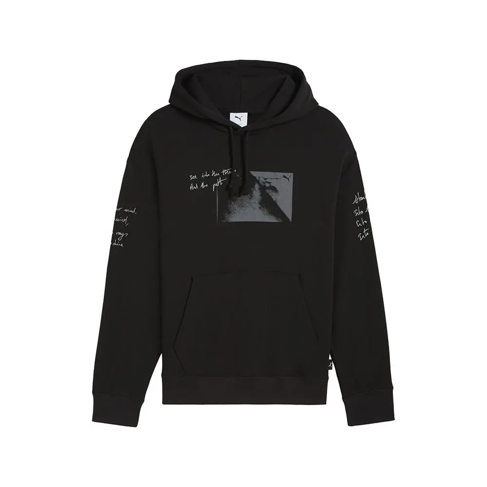 Graphic Forest Pullover Hoodie Mens Black Casual Outerwear 63248201 by Puma