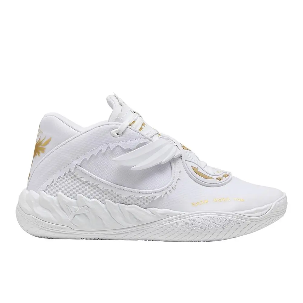 Puma Mb.05 Mist Basketball Mens White Sneakers Athletic Shoes 31279401