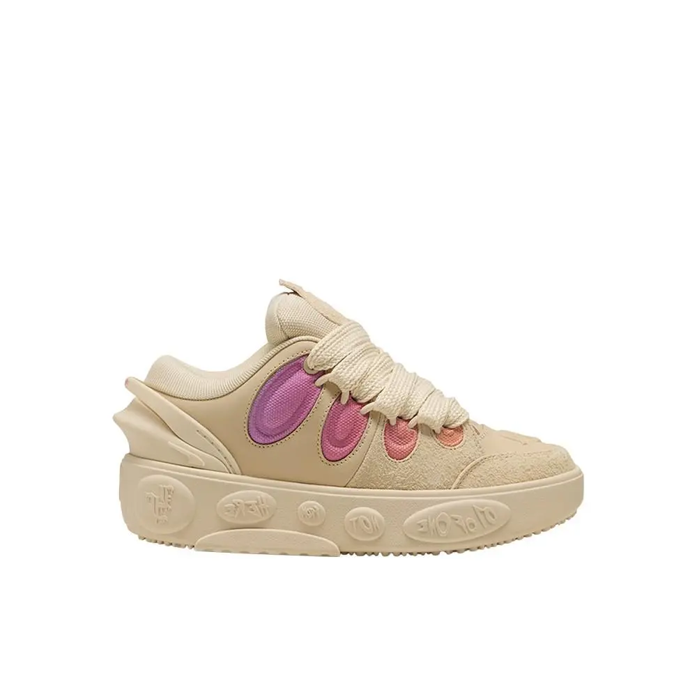 Puma La Francé Bright Lights Basketball Youth Girls Beige Sneakers Athletic Sho