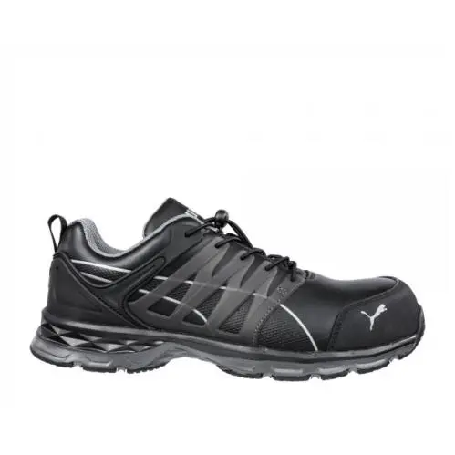 Puma Safety Men`s Velocity 2.0 Low Composite Toe Esd Work Shoe Black/white - 643