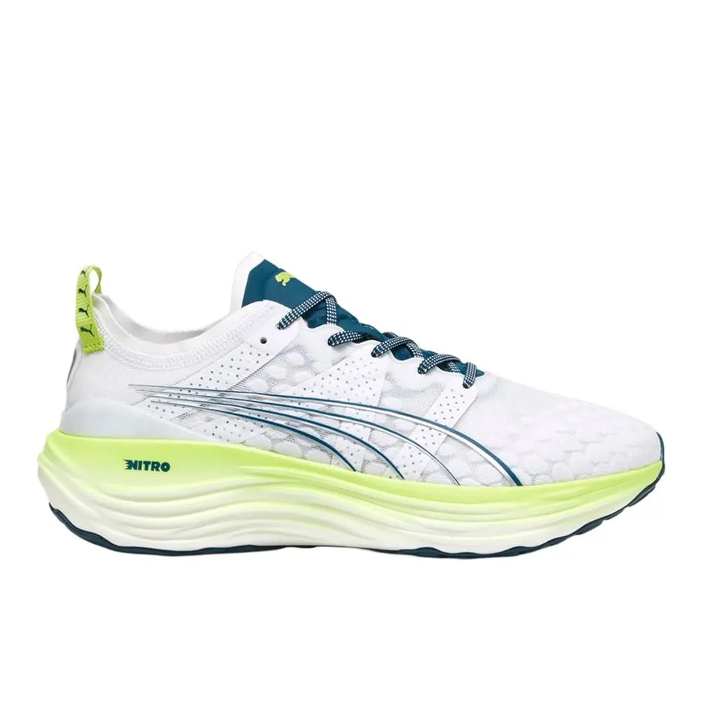 Puma Foreverrun Nitro Running Mens White Sneakers Athletic Shoes 37775719 - White