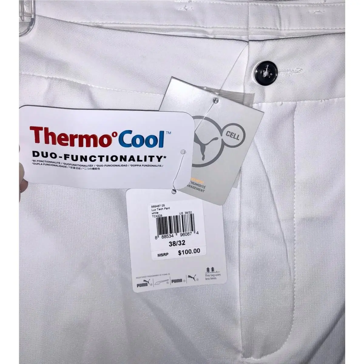 Puma clothing - PUMA GOLF SportLux Tech Pants - 568467 - White 12
