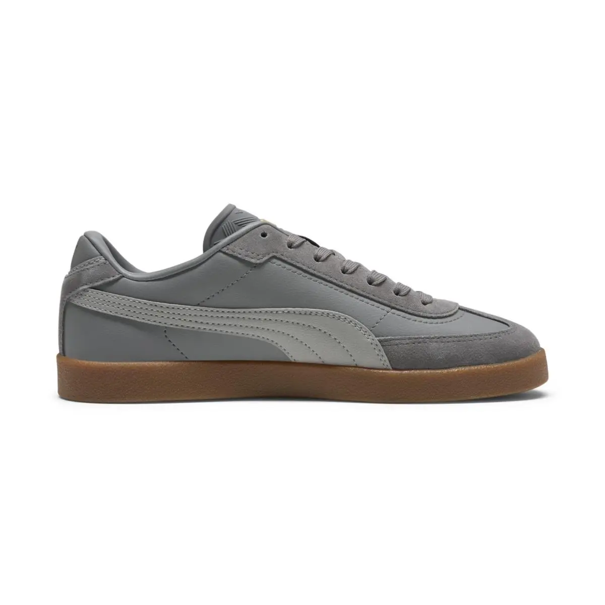 Club II Era 39744712 Mens Gray Leather Lifestyle Sneakers Shoes by Puma