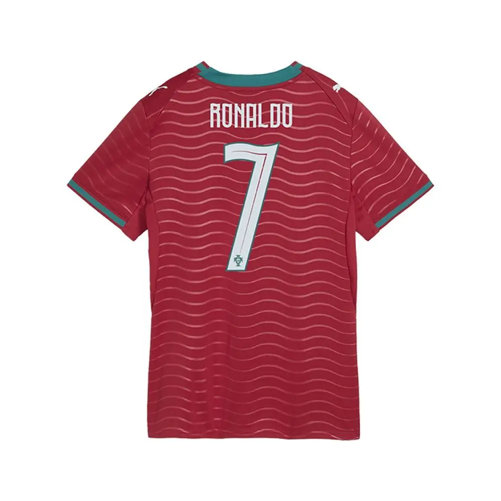 Puma clothing - PUMA Ronaldo Crew Neck Short Sleeve Home Soccer Jersey Replica - 78814377 - Red 0