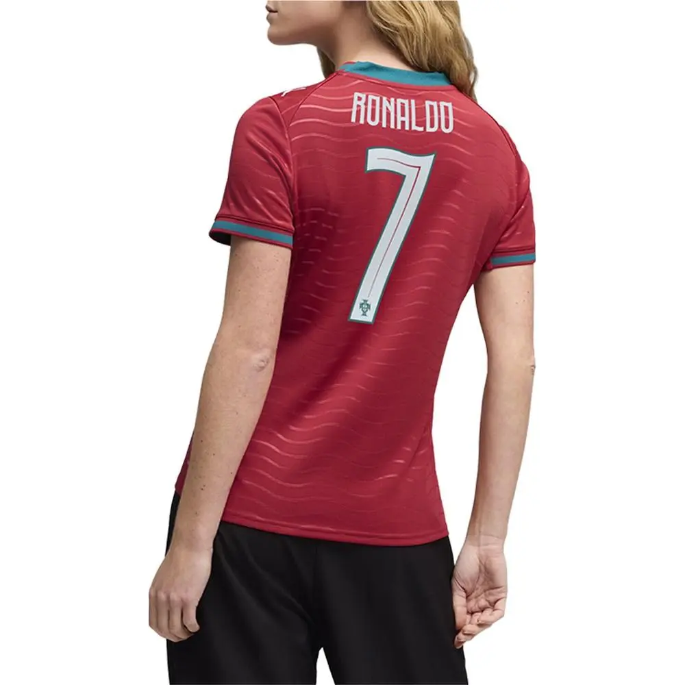 Puma clothing - PUMA Ronaldo Crew Neck Short Sleeve Home Soccer Jersey Replica - 78814377 - Red 9