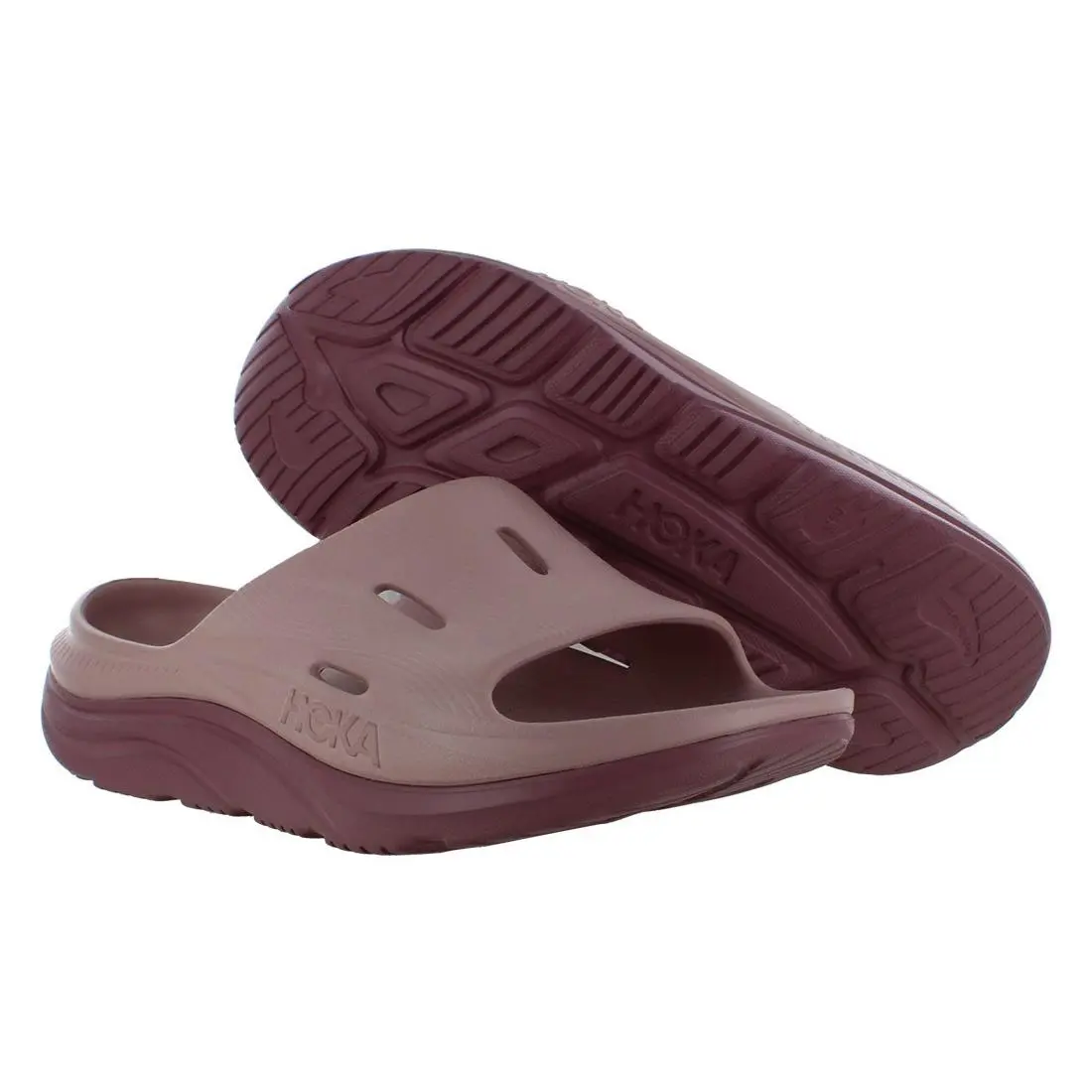 Hoka Ora Recovery Slide 3 Unisex Shoes Size 13 Color: Peach Whip/mistful Mauve