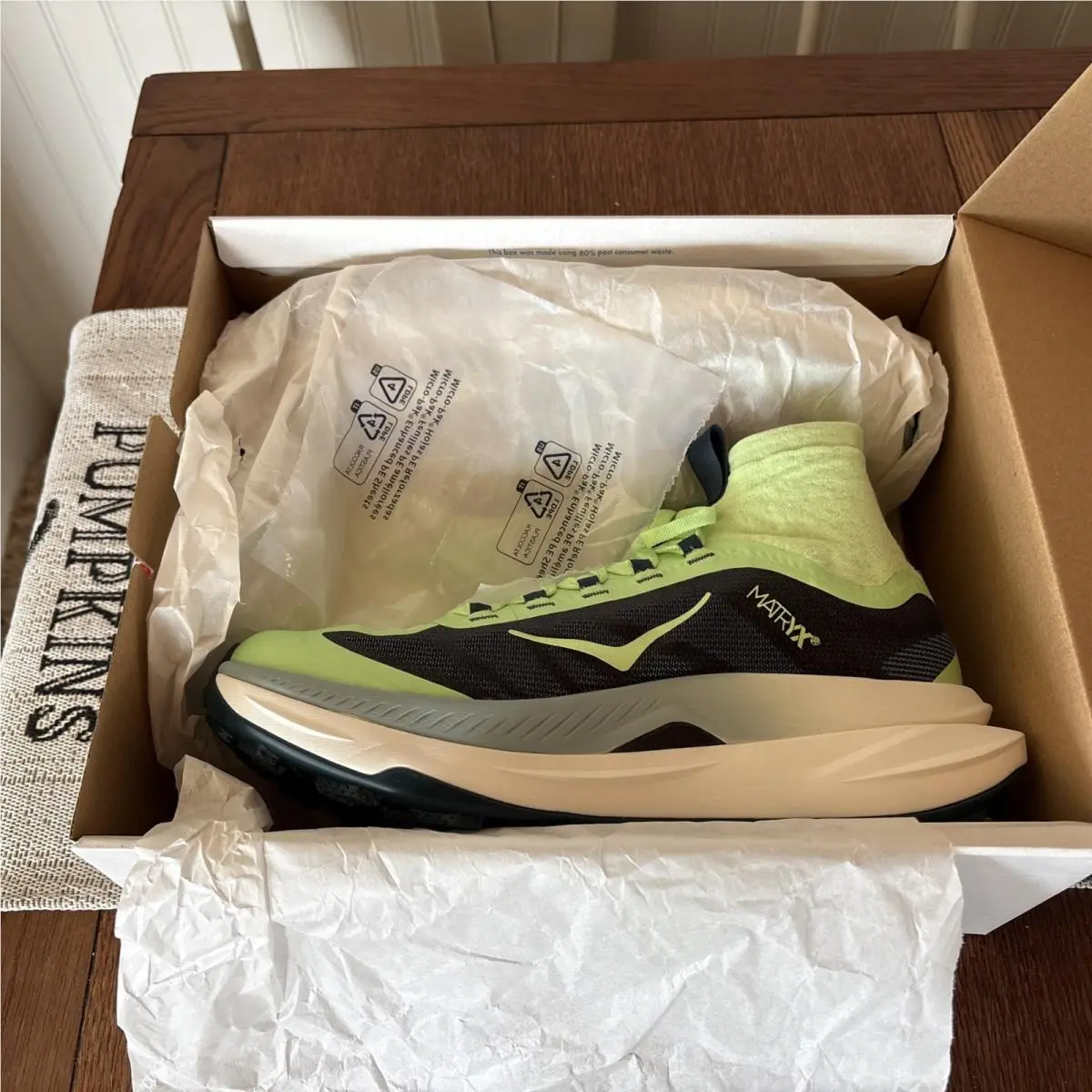 Hoka Tecton X 3 Men`s Tart Apple Green Trail Running Shoes 1155112 Nib-sz 9.5 D