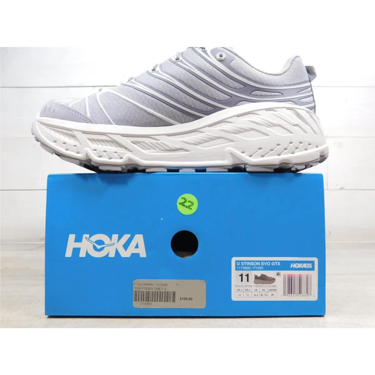 Hoka shoes - 1173890-FYGR - 1173890-FYGR - Foggy Grey/Cosmic Grey (UPC: 198605529030) 7