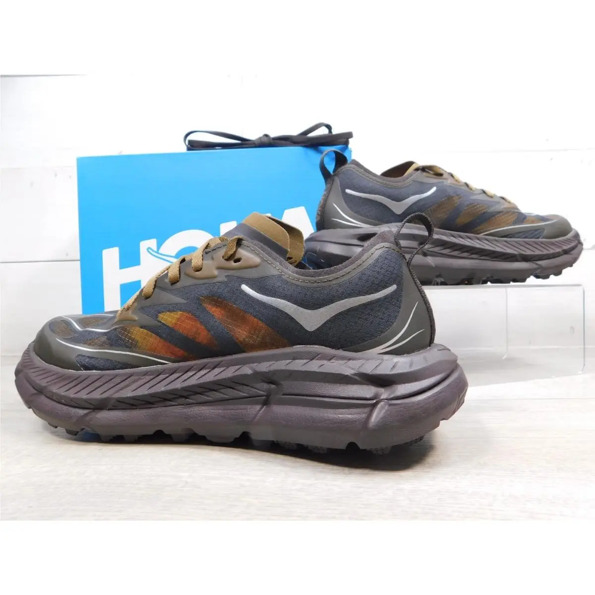 Hoka Mafate Speed 4 Lite Tree Bark Cast Iron 1168450 Mens 5 Womens 6 Trail Shoe