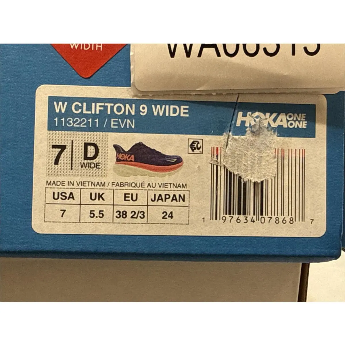 Hoka shoes - Hoka One One HOKA Clifton 9 Wide - 1132211 EVN - Gray (UPC: 0197634078687) 0