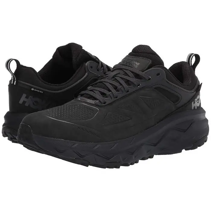 Hoka One One D5314 Mens Black Challenger Low Gtx Walking Shoes Size 9 M