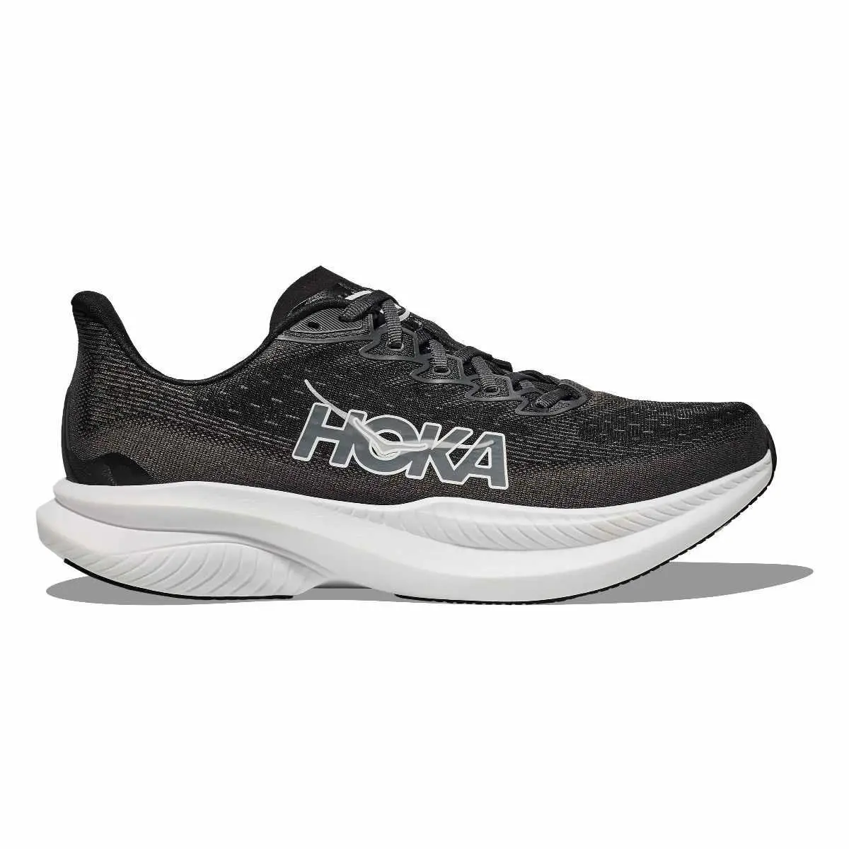 Hoka Women`s Mach 6 Shoe - Black/white Size 6B