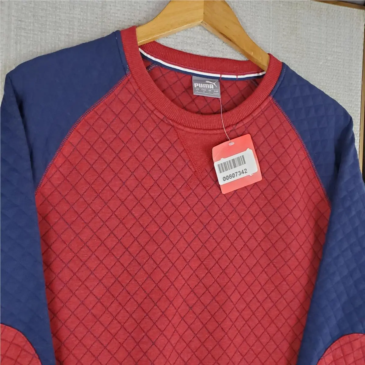 Puma clothing - golf tennis casual performance wicking stretchy sport shirt chest length long sleeve sweater sweatshirt crew neck mens size quilted elbow patch long sleeves carlsbad california raglan sleeves - Multicolor 8