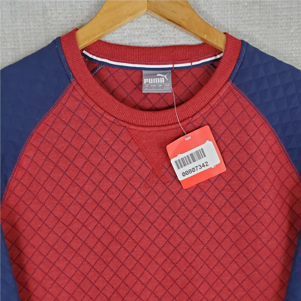 Puma clothing - golf tennis casual performance wicking stretchy sport shirt chest length long sleeve sweater sweatshirt crew neck mens size quilted elbow patch long sleeves carlsbad california raglan sleeves - Multicolor 1