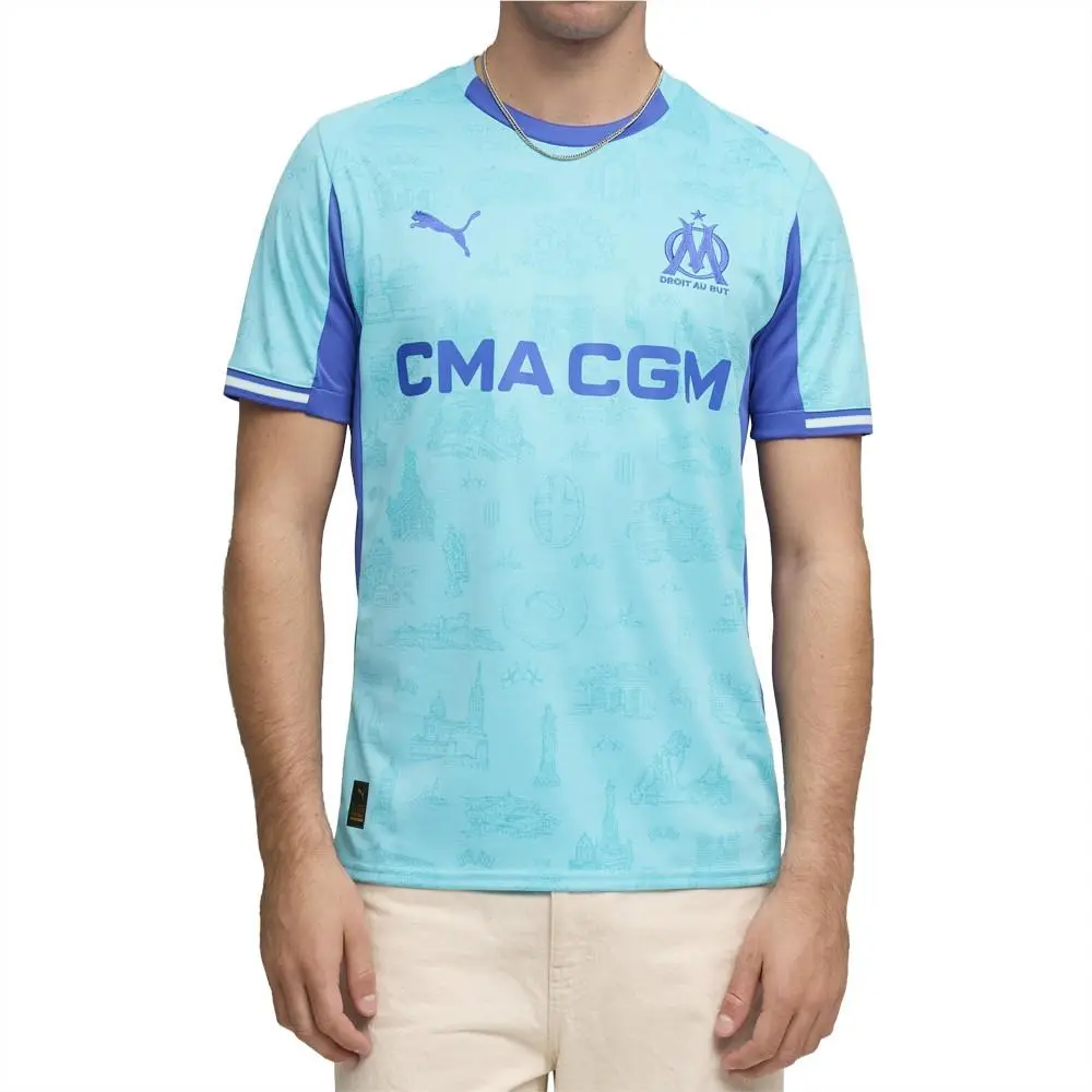 Puma clothing - PUMA Om Special Edition Crew Neck Short Sleeve Jersey Replica - 71361805 - Blue (UPC: 199259106165) 1