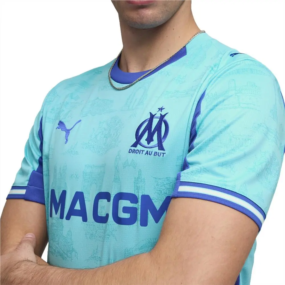 Puma clothing - PUMA Om Special Edition Crew Neck Short Sleeve Jersey Replica - 71361805 - Blue (UPC: 199259106165) 3