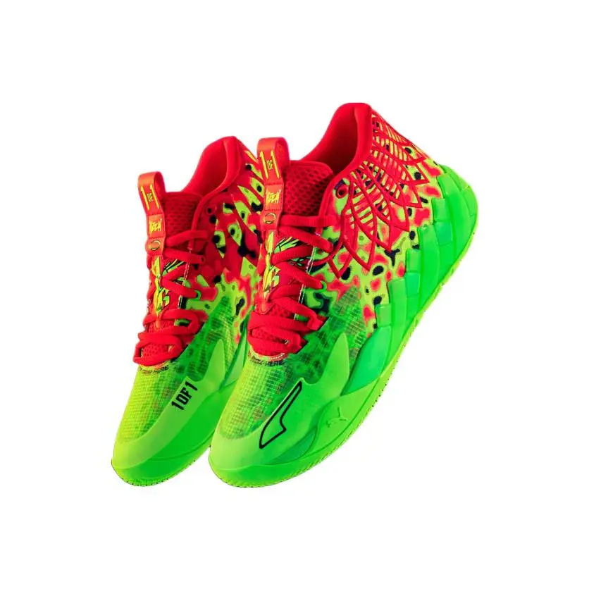 Puma shoes - PUMA MB.01 - 310508-01 - Fluro Green Pes-PUMA Red 19