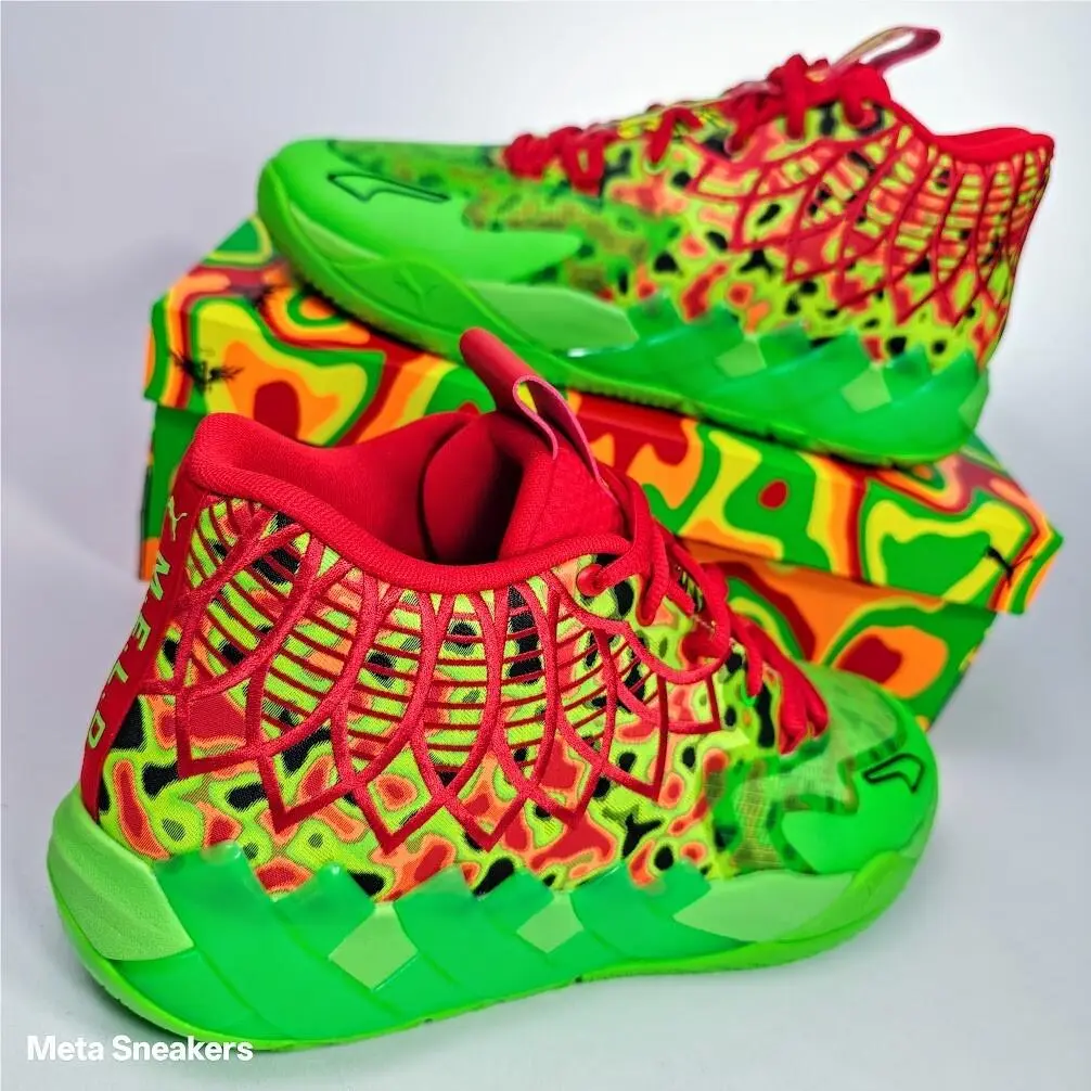 Puma shoes - PUMA MB.01 - 310508-01 - Fluro Green Pes-PUMA Red 10