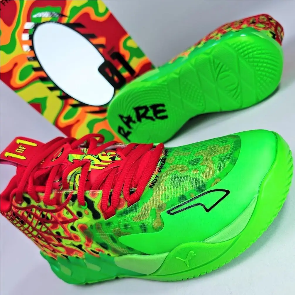 Puma shoes - PUMA MB.01 - 310508-01 - Fluro Green Pes-PUMA Red 4