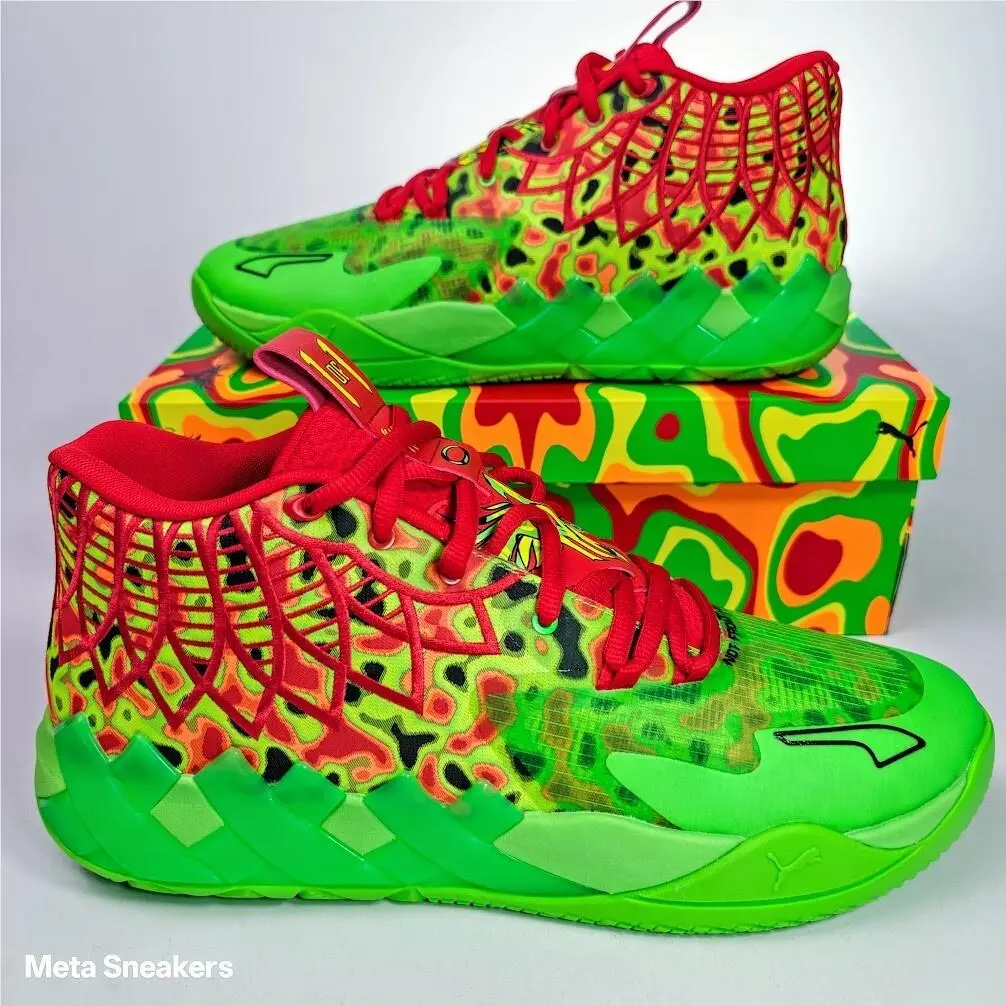 Puma shoes - PUMA MB.01 - 310508-01 - Fluro Green Pes-PUMA Red 5