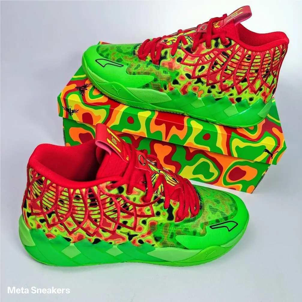 Puma shoes - PUMA MB.01 - 310508-01 - Fluro Green Pes-PUMA Red 6