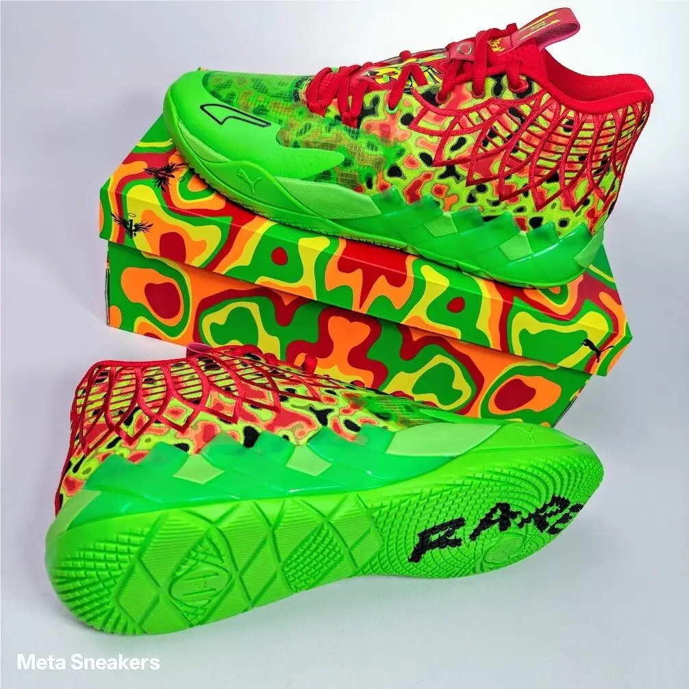 Puma shoes - PUMA MB.01 - 310508-01 - Fluro Green Pes-PUMA Red 7