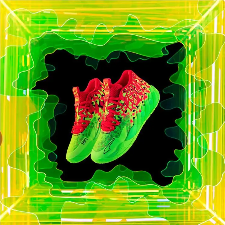 Puma shoes - PUMA MB.01 - 310508-01 - Fluro Green Pes-PUMA Red 17
