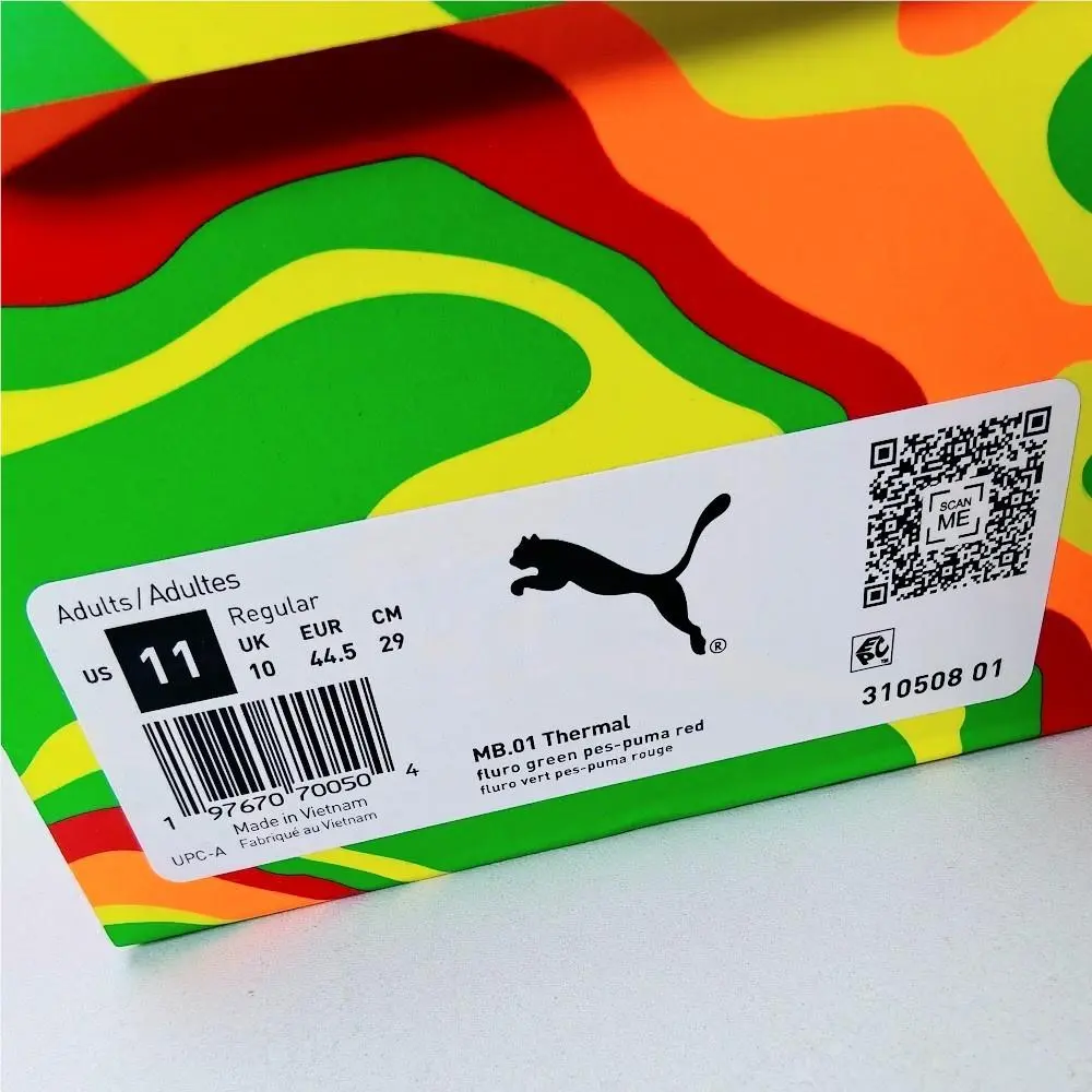 Puma shoes - PUMA MB.01 - 310508-01 - Fluro Green Pes-PUMA Red 0