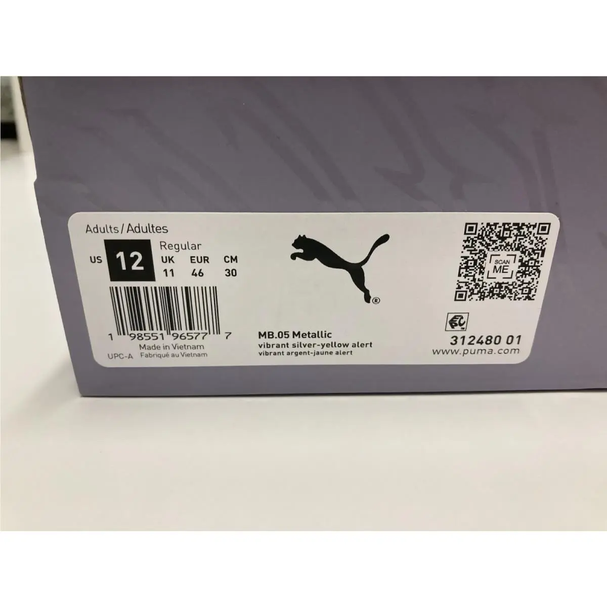 Puma shoes - PUMA MB 05 - 312480-01 - Silver Yellow (UPC: 198551965777) 17