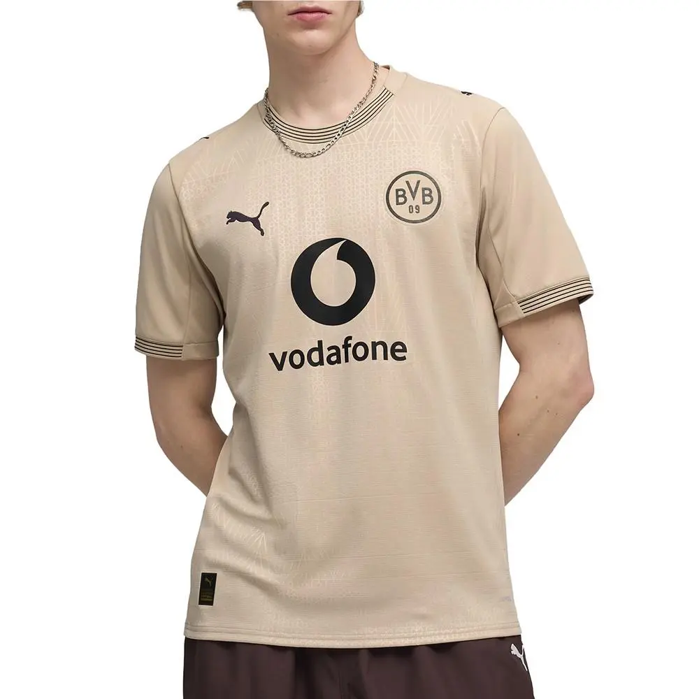 Puma clothing - PUMA Bvb Special Edition Crew Neck Short Sleeve Soccer Jersey Rep - 78011824 - Beige (UPC: 199259320127) 1