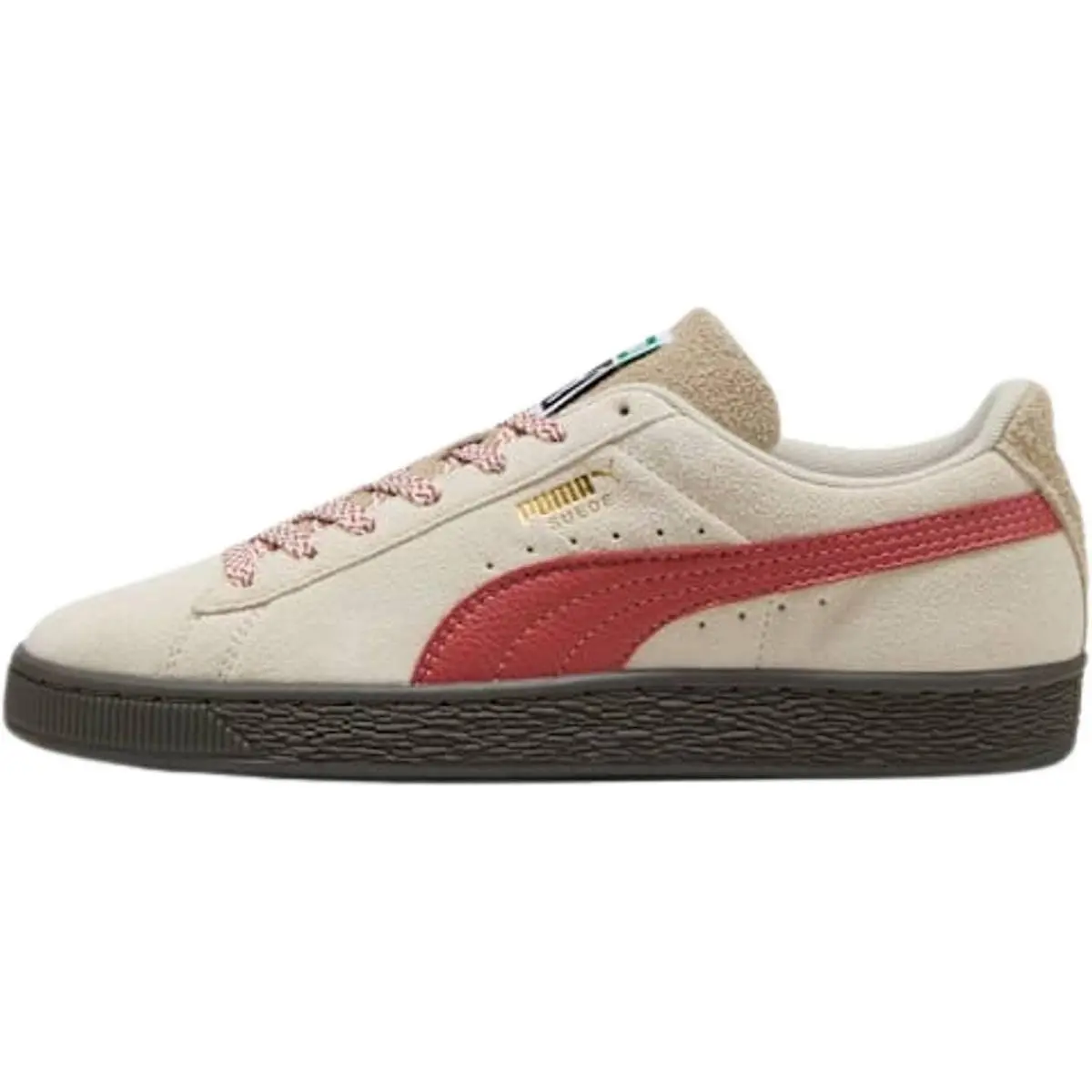 Puma shoes - PUMA Suede Fuzzy Lace Up - 40322701 - Alpine Snow GUM (UPC: 198553126442) 0